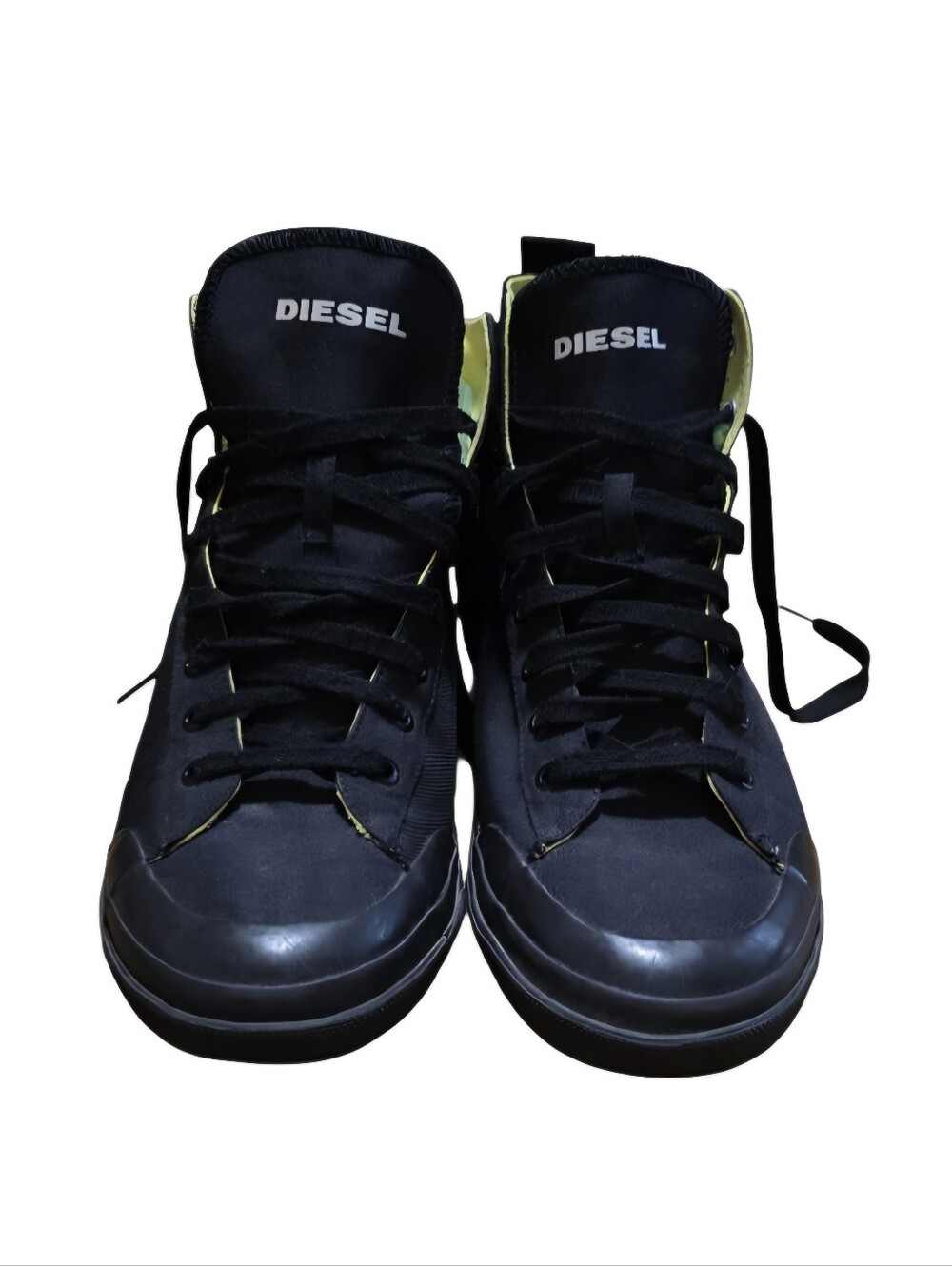 Diesel S-Astico Men’s Mid Top Black Cancas Sneakers Size 12 - Picture 2 of 15